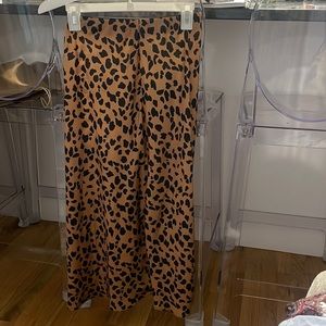 Cheetah Urban Outfitters midi skirt